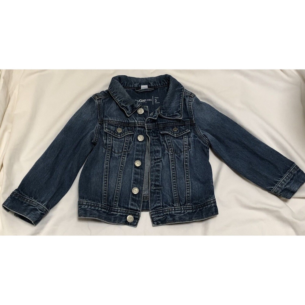 Baby Gap Denim/Blue Jean Jacket Boy/Unisex Size 3 Toddler